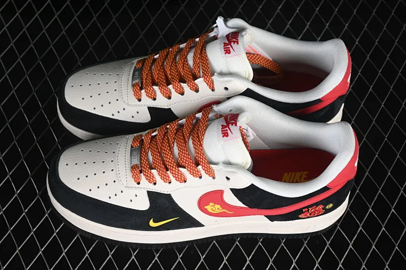 All Categories Nk Air Force 1 Air Force Series Nk Air Force 1 Low Air Force Low Nike Air Force 1'07 Low Year of the Horse Limited Edition Red and Black Contrast Air Force One Low-top Casual Shoes MZ9588-835